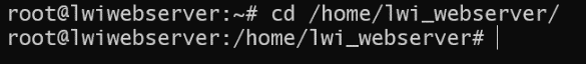 Ordner bei WebServer VM erstellt